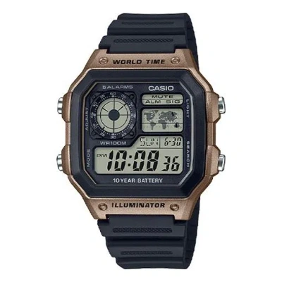 CASIO CASIO Waterproof Sports Shockproof Mens Black Digital