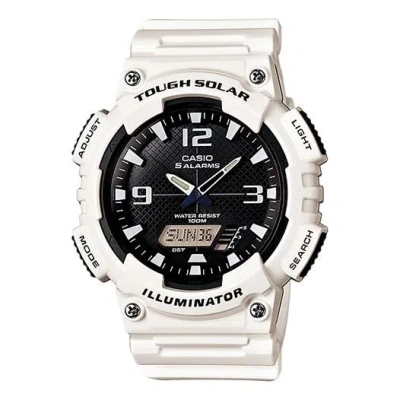 CASIO CASIO Waterproof Sports Solar Powered Mens Red White Analog