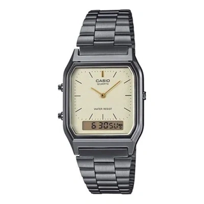 CASIO CASIO Water Resistant Stainless Steel Strap Digital Combo 'Gray Analog'