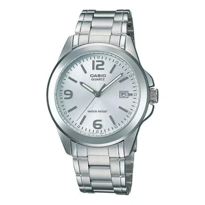 CASIO CASIO Waterproof Stainless Steel Strap Mens Silver Analog