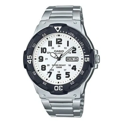 CASIO CASIO Waterproof Stainless Steel Strap Quartz Sports Mens Silver Analog