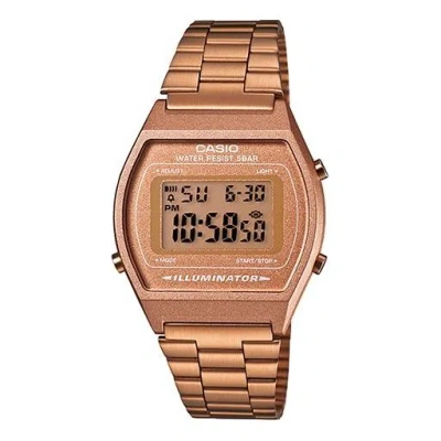 CASIO CASIO Waterproof Unisex Mens Rose Gold Digital