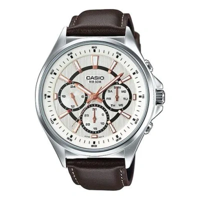 CASIO CASIO Waterproof Unisex Mens White Analog