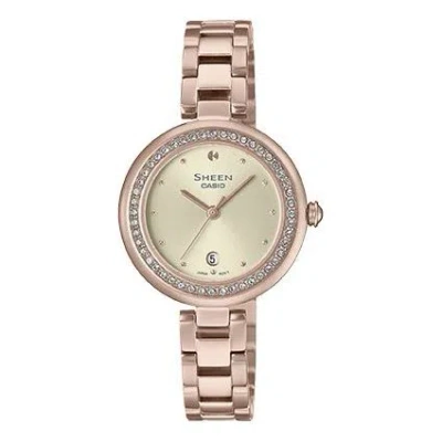 CASIO (WMNS) CASIO Analog 'Sapphire Crystal Rose Gold'