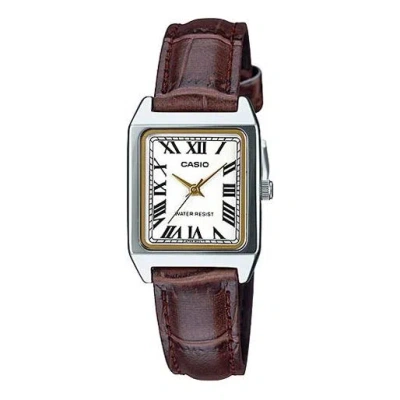 CASIO CASIOes Fashiones White/ Quartz Brown Analog