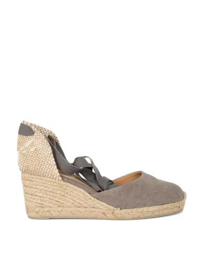 CASTAÃ±ER CARINA ESPADRILLES WEDGE SANDAL WITH ANKLE LACES