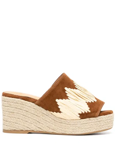 CASTAÃ±ER 80MM ELEO WEDGE ESPADRILLES