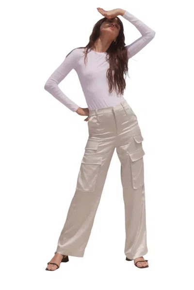 CATHERINE GEE CARGO PANTS IN SILVER