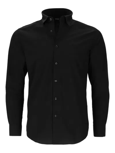 CAVALLI CLASS LONG-SLEEVE BUTTON-FASTENING SHIRT