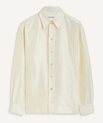 CAWLEY CAWLEY MENS SLUBBED SILK DUPION PLAYERS SHIRT