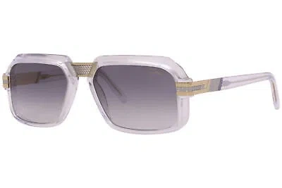 CAZAL CAZAL 8039 003 SUNGLASSES MEN'S CRYSTAL-BICOLOR/GREY GRADIENT LENSES 56MM