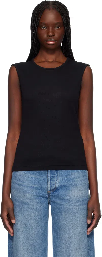 CDLP BLACK RIB VEST T-SHIRT