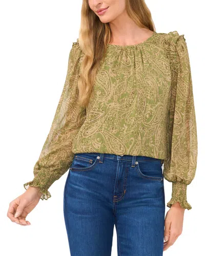 CECE CECE GATHERED NECK BLOUSE