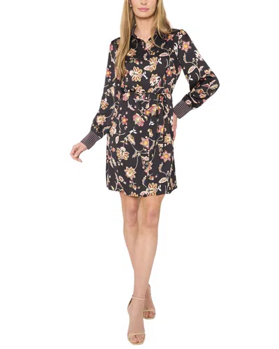 CECE MIX PRINT SHIRT DRESS