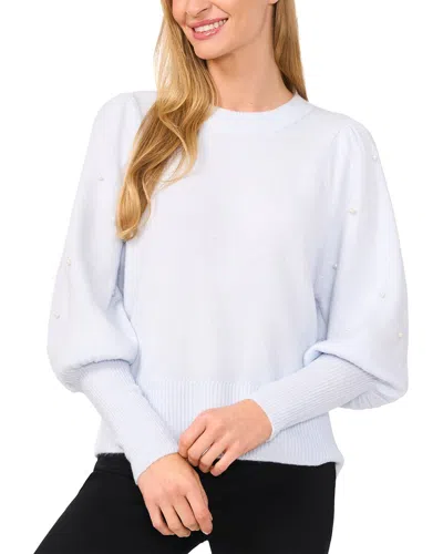 CECE CECE PEARL SLEEVE SWEATER