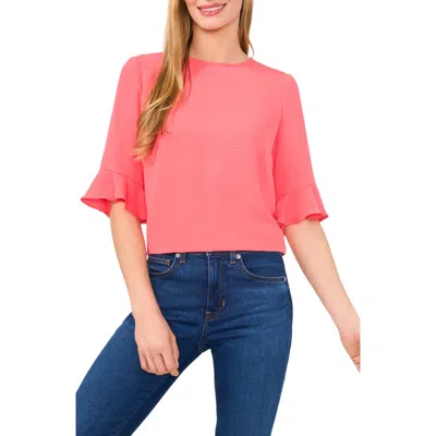 CECE CECE RUFFLE CUFF TOP