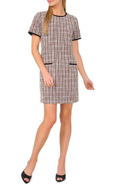 CECE CECE TWEED SHIFT DRESS