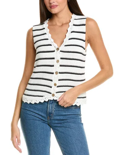 CELESTINE SEI SCALLOP TRIM VEST