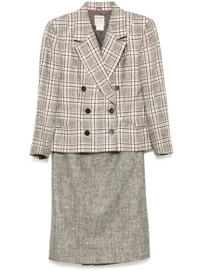 CELINE 1990-2000S SETUP SUIT JACKET SKIRT