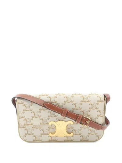 CELINE 2010S CLAUDE TRIOMPHE SHOULDER BAG