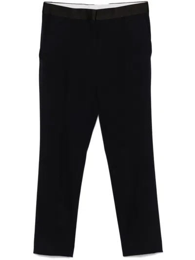 CELINE 2010S SATIN-TRIM TROUSERS