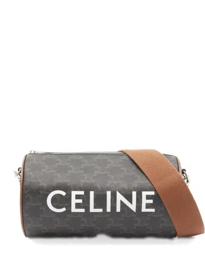 CELINE 2010S TRIOMPHE MONOGRAM CYLINDRICAL SHOULDER BAG