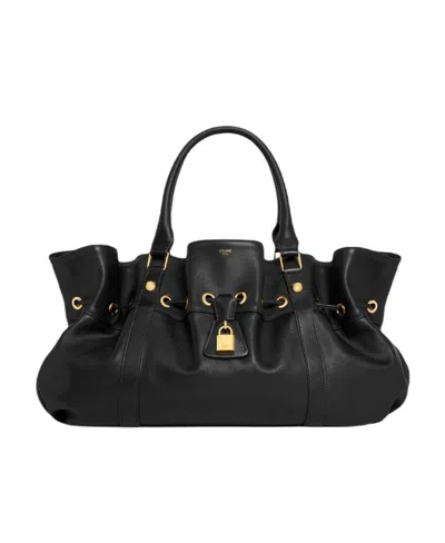 CELINE MEDIUM CELINE ABBEY BAG IN SUPPLE CALFSKIN