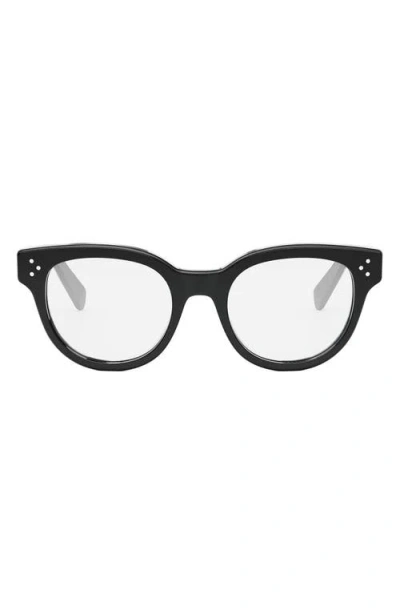 CELINE CELINE BOLD 53MM ROUND OPTICAL GLASSES