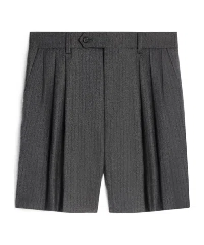 CELINE MEN'S SHORTS IN CASHMERE AND WOOL FLANNEL