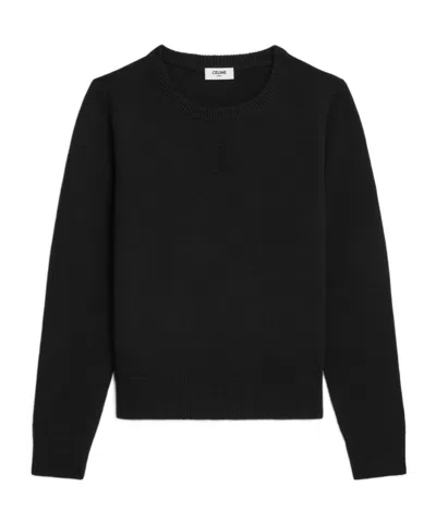 CELINE CREW NECK SWEATER IN HERITAGE CASHMERE