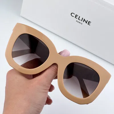 CELINE CELINE CL4005FN 57Z BEIGE GRADIENT VIOLET GEOMETRIC WOMEN SUNGLASSES