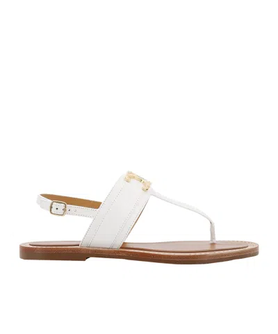 CELINE CELINE LYMPIA TRIOMPHE THONG IN CALFSKIN