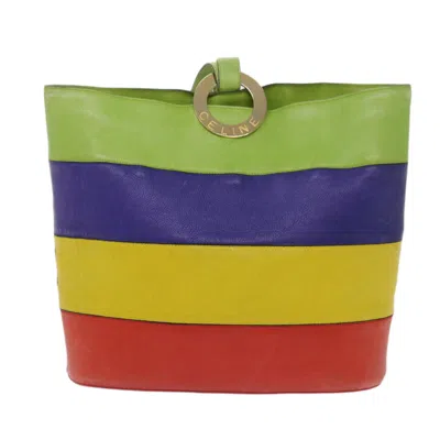 CELINE LEATHER SHOULDER BAG (PRE-OWNED)