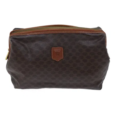 CELINE MACADAM CANVAS CLUTCH BAG (PRE-OWNED)