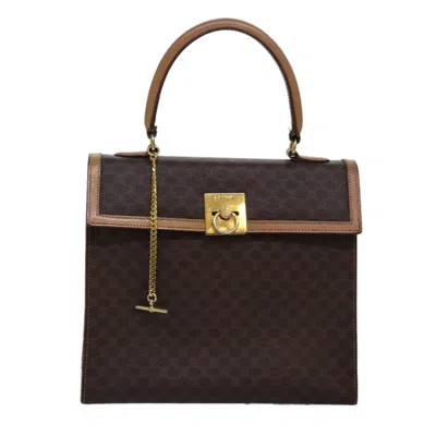 CELINE MACADAM CANVAS HANDBAG (PRE-OWNED)