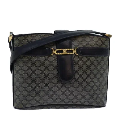 CELINE MACADAM CANVAS SHOULDER BAG (PRE-OWNED)
