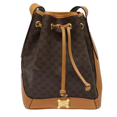 CELINE MACADAM CANVAS SHOULDER BAG (PRE-OWNED)