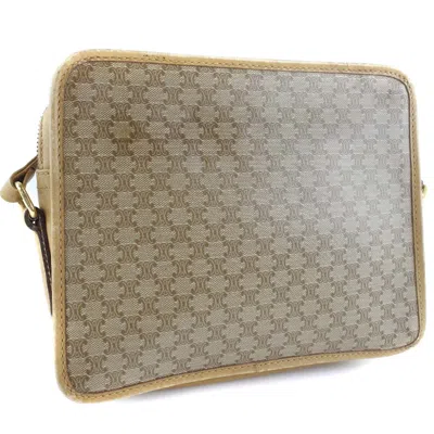 CELINE MACADAM CANVAS SHOULDER BAG (PRE-OWNED)