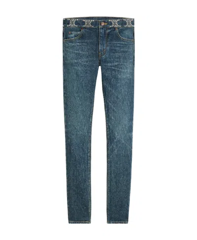 CELINE NEO SKINNY JEANS IN CLEAN DARK UNION WASH DENIM