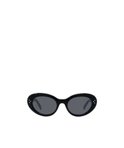 CELINE OVAL-FRAME TINTED SUNGLASSES
