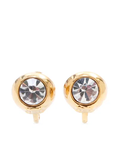 CELINE RHINESTONE CLIP-ON EARRINGS