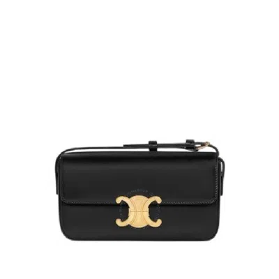 CELINE CELINE SHINY CALFSKIN CLAUDE SHOULDER BAG