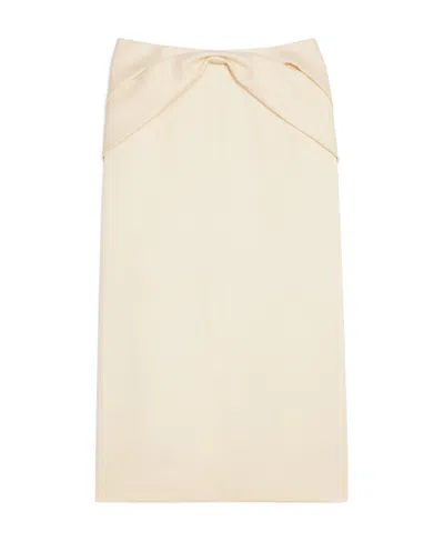 CELINE STRAIGHT-CUT SKIRT IN HEAVY SILK TWILL