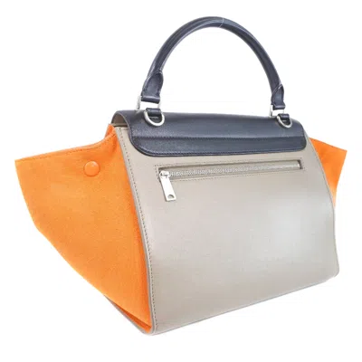 CELINE TRAPÈZE LEATHER HANDBAG (PRE-OWNED)