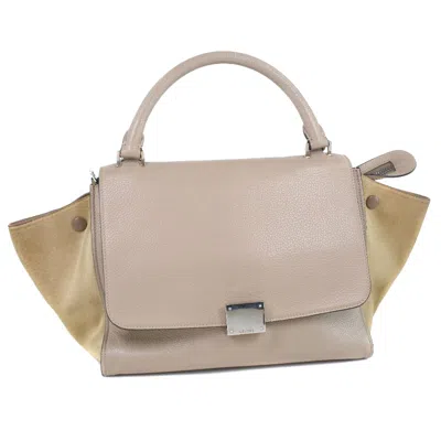CELINE TRAPÈZE LEATHER HANDBAG (PRE-OWNED)