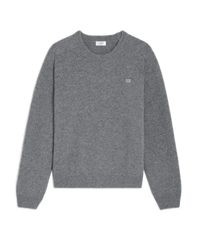 CELINE TRIOMPHE CREW NECK SWEATER IN WOOL CASHMERE