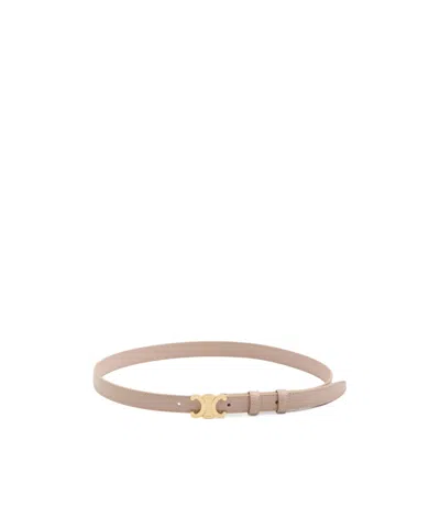CELINE SMALL TRIOMPHE BELT IN TAURILLON LEATHER