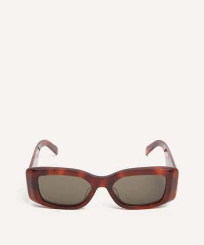 CELINE CELINE WOMEN'S TRIOMPHE CHUNKY RECTANGULAR SUNGLASSES