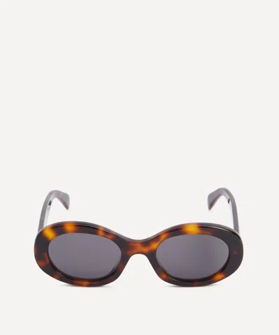 CELINE CELINE WOMEN'S TRIOMPHE OVAL ACETATE SUNGLASSES