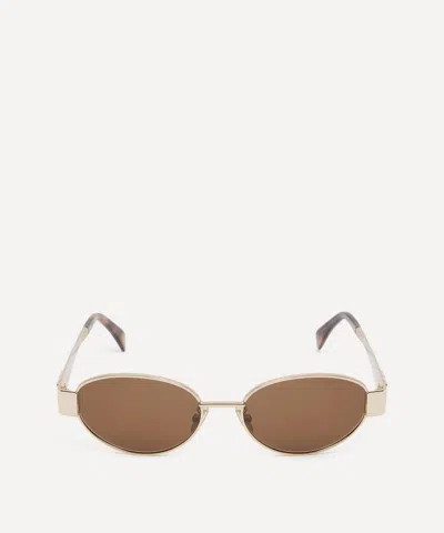 CELINE CELINE WOMEN'S TRIOMPHE OVAL SUNGLASSES